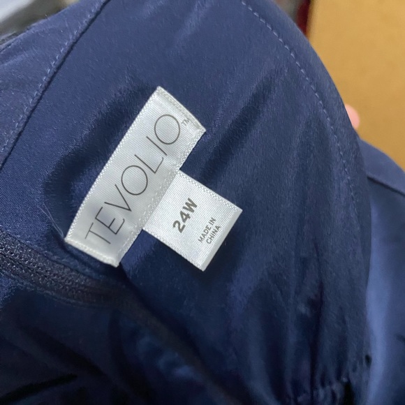 Plus size blue gown only worn once - Picture 2 of 2